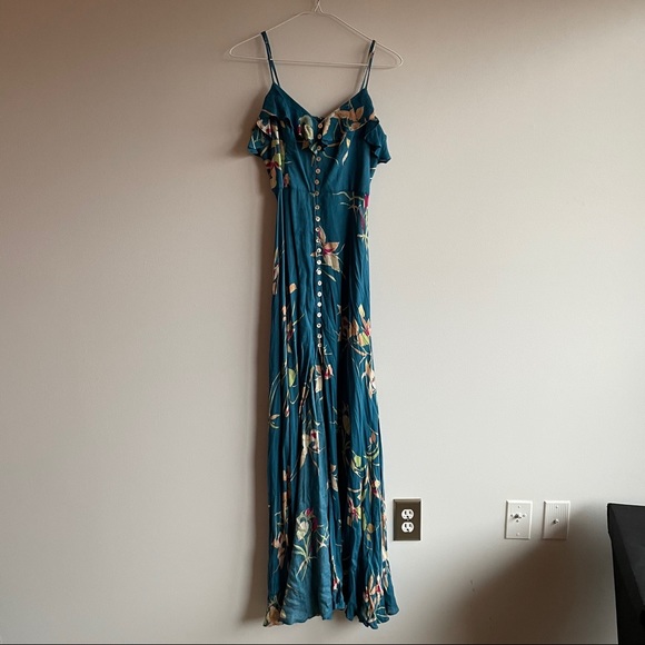 Kimchi Blue Dresses & Skirts - Blue Floral Maxi Dress